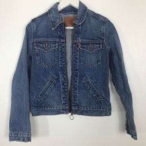 Levis zip up denim jacket